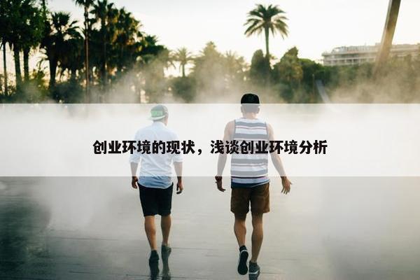 创业环境的现状，浅谈创业环境分析