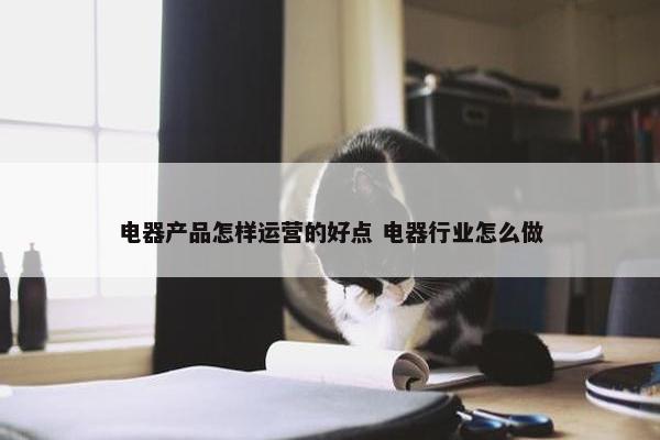 电器产品怎样运营的好点 电器行业怎么做