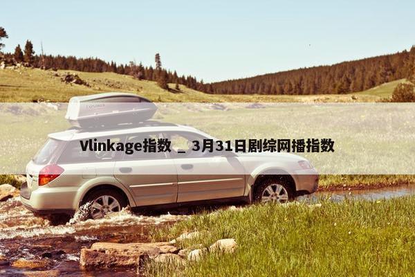 Vlinkage指数 _ 3月31日剧综网播指数