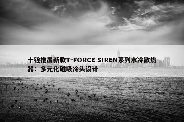 十铨推出新款T-FORCE SIREN系列水冷散热器：多元化磁吸冷头设计