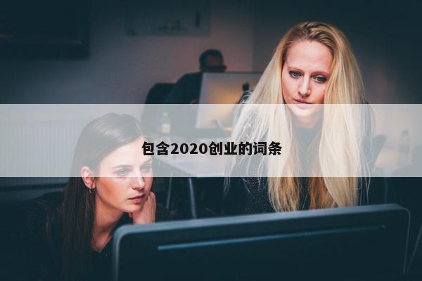 包含2020创业的词条