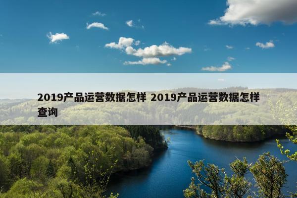 2019产品运营数据怎样 2019产品运营数据怎样查询