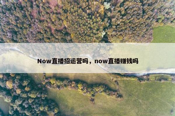 Now直播招运营吗，now直播赚钱吗