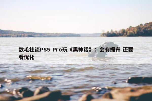 数毛社谈PS5 Pro玩《黑神话》：会有提升 还要看优化