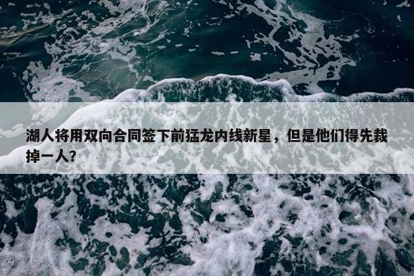 湖人将用双向合同签下前猛龙内线新星，但是他们得先裁掉一人？