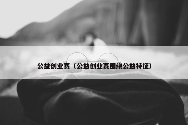 公益创业赛（公益创业赛围绕公益特征）