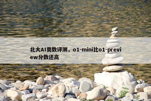 北大AI奥数评测，o1-mini比o1-preview分数还高