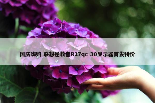 国庆嗨购 联想拯救者R27qc-30显示器首发特价