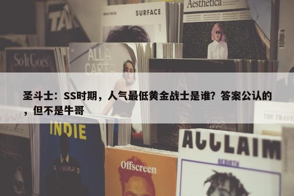 圣斗士：SS时期，人气最低黄金战士是谁？答案公认的，但不是牛哥