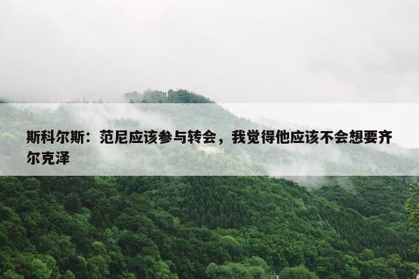 斯科尔斯：范尼应该参与转会，我觉得他应该不会想要齐尔克泽