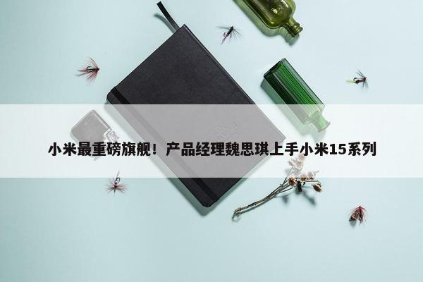 小米最重磅旗舰！产品经理魏思琪上手小米15系列