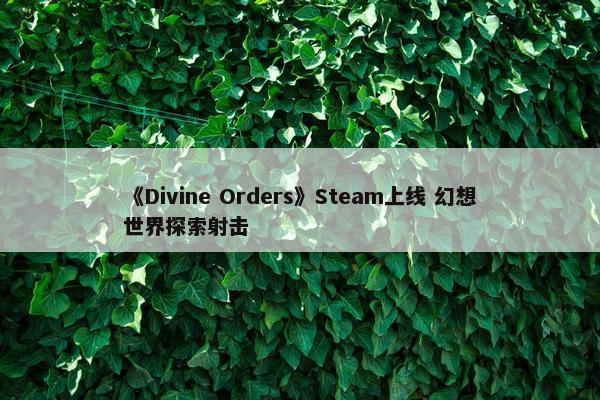 《Divine Orders》Steam上线 幻想世界探索射击