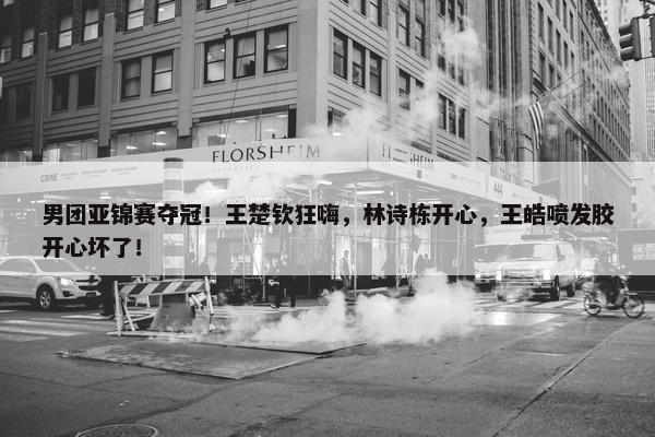 男团亚锦赛夺冠！王楚钦狂嗨，林诗栋开心，王皓喷发胶开心坏了！