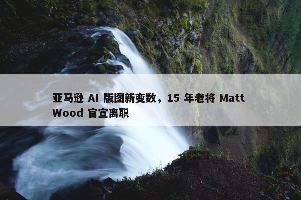 亚马逊 AI 版图新变数，15 年老将 Matt Wood 官宣离职