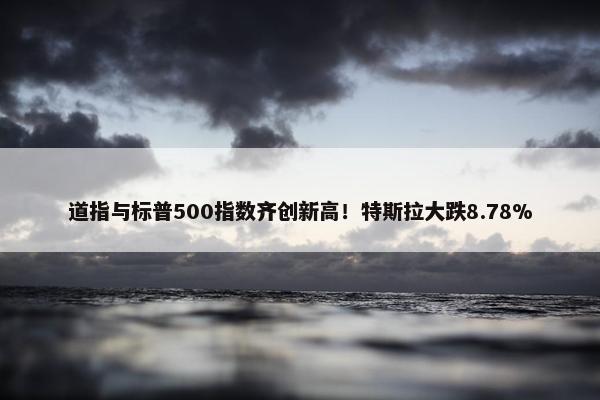 道指与标普500指数齐创新高！特斯拉大跌8.78%