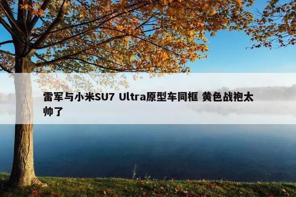 雷军与小米SU7 Ultra原型车同框 黄色战袍太帅了