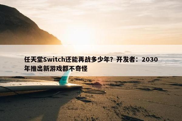 任天堂Switch还能再战多少年？开发者：2030年推出新游戏都不奇怪