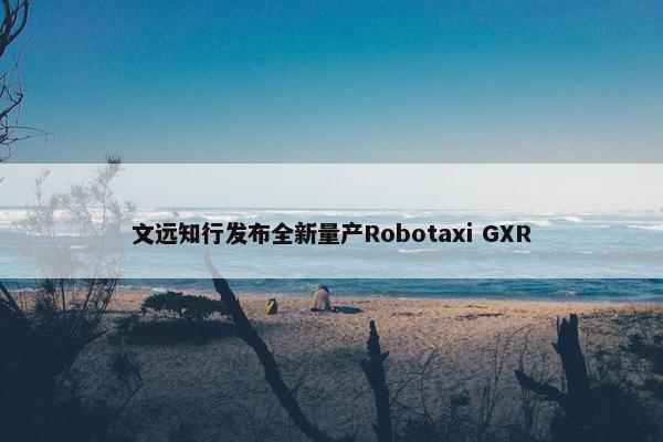 文远知行发布全新量产Robotaxi GXR