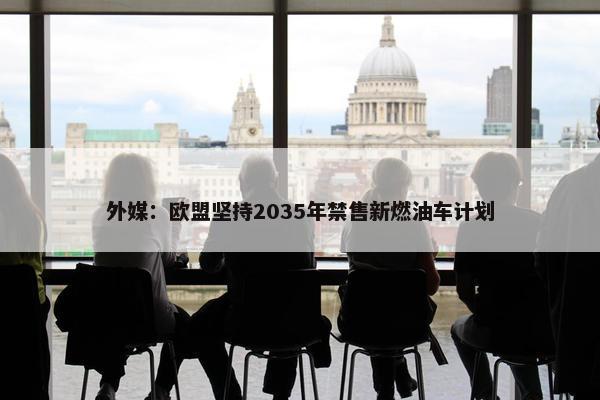 外媒：欧盟坚持2035年禁售新燃油车计划