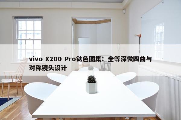 vivo X200 Pro钛色图集：全等深微四曲与对称镜头设计