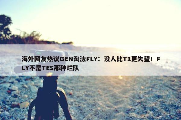 海外网友热议GEN淘汰FLY：没人比T1更失望！FLY不是TES那种烂队