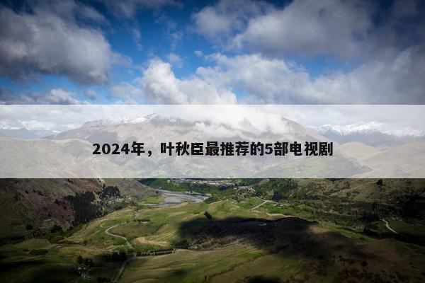 2024年，叶秋臣最推荐的5部电视剧