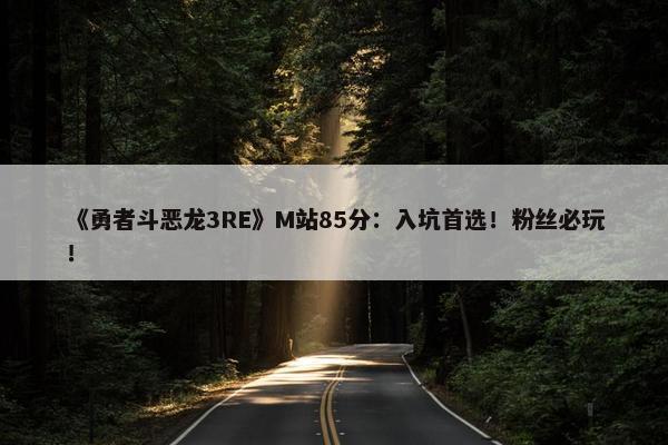 《勇者斗恶龙3RE》M站85分：入坑首选！粉丝必玩！