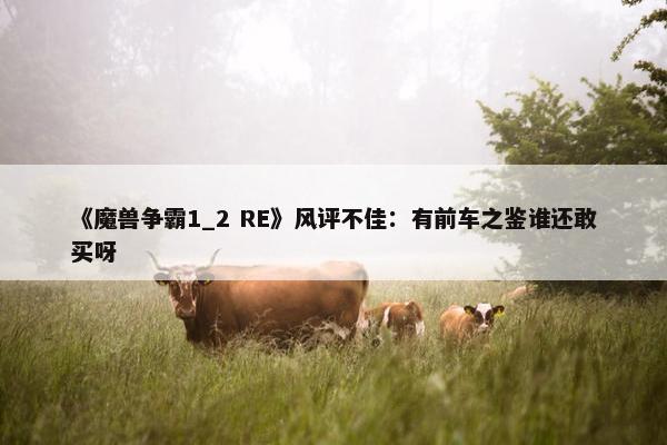 《魔兽争霸1_2 RE》风评不佳：有前车之鉴谁还敢买呀