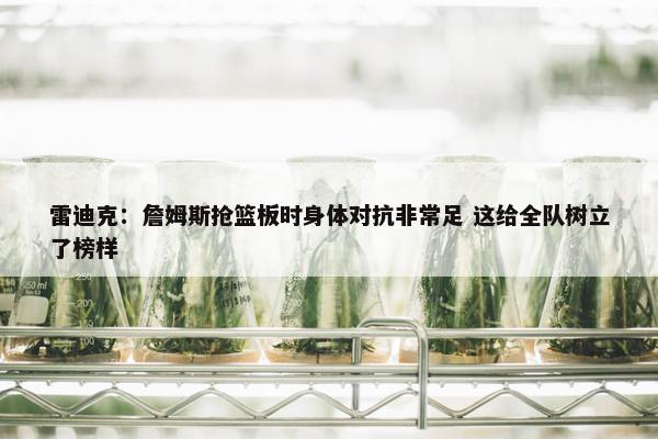 雷迪克：詹姆斯抢篮板时身体对抗非常足 这给全队树立了榜样