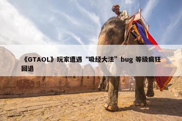 《GTAOL》玩家遭遇“吸经大法”bug 等级疯狂回退