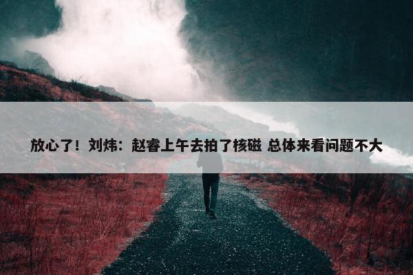 放心了！刘炜：赵睿上午去拍了核磁 总体来看问题不大