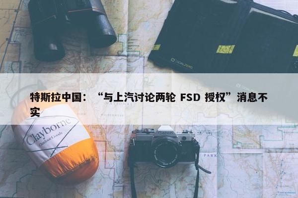 特斯拉中国：“与上汽讨论两轮 FSD 授权”消息不实