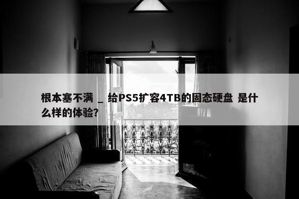 根本塞不满 _ 给PS5扩容4TB的固态硬盘 是什么样的体验？