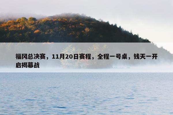 福冈总决赛，11月20日赛程，全程一号桌，钱天一开启揭幕战