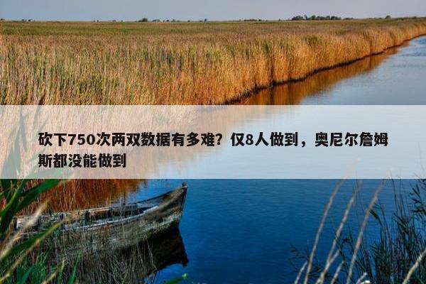 砍下750次两双数据有多难？仅8人做到，奥尼尔詹姆斯都没能做到