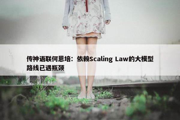 传神语联何恩培：依赖Scaling Law的大模型路线已遇瓶颈