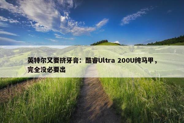 英特尔又要挤牙膏：酷睿Ultra 200U纯马甲，完全没必要出