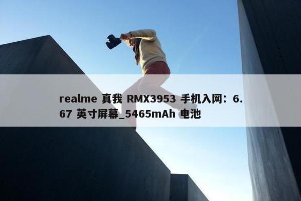 realme 真我 RMX3953 手机入网：6.67 英寸屏幕_5465mAh 电池