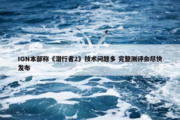 IGN本部称《潜行者2》技术问题多 完整测评会尽快发布