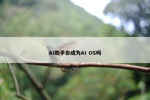 AI助手会成为AI OS吗