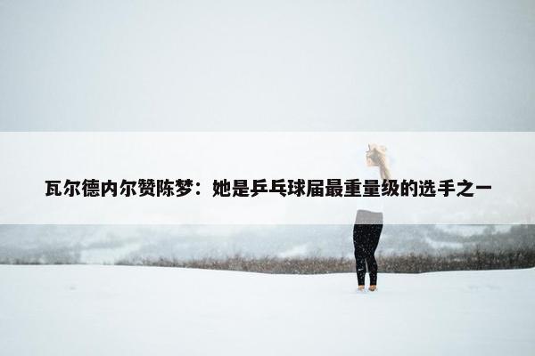 瓦尔德内尔赞陈梦：她是乒乓球届最重量级的选手之一