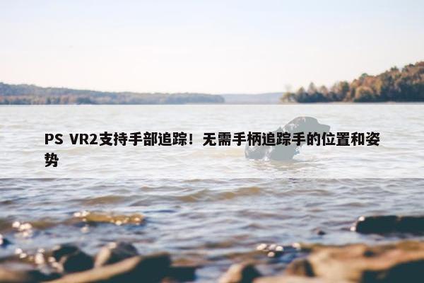 PS VR2支持手部追踪！无需手柄追踪手的位置和姿势