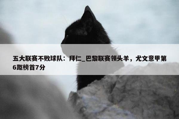 五大联赛不败球队：拜仁_巴黎联赛领头羊，尤文意甲第6距榜首7分