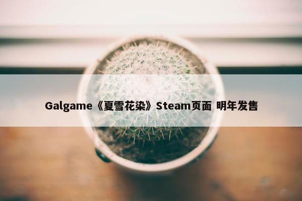 Galgame《夏雪花染》Steam页面 明年发售