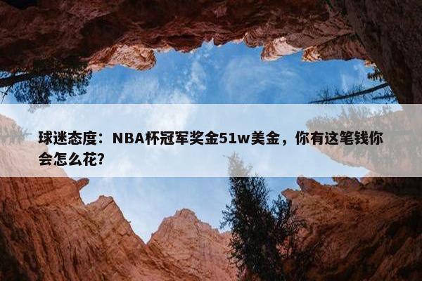 球迷态度：NBA杯冠军奖金51w美金，你有这笔钱你会怎么花？