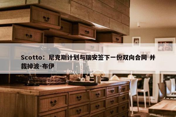 Scotto：尼克斯计划与瑞安签下一份双向合同 并裁掉波-布伊