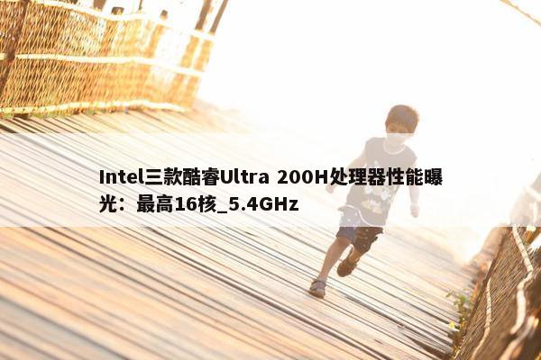 Intel三款酷睿Ultra 200H处理器性能曝光：最高16核_5.4GHz