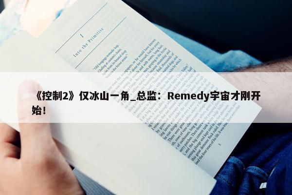 《控制2》仅冰山一角_总监：Remedy宇宙才刚开始！