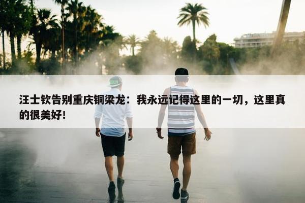 汪士钦告别重庆铜梁龙：我永远记得这里的一切，这里真的很美好！