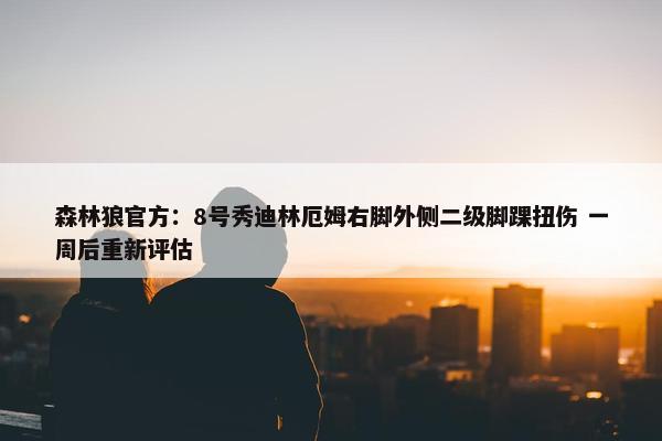 森林狼官方：8号秀迪林厄姆右脚外侧二级脚踝扭伤 一周后重新评估